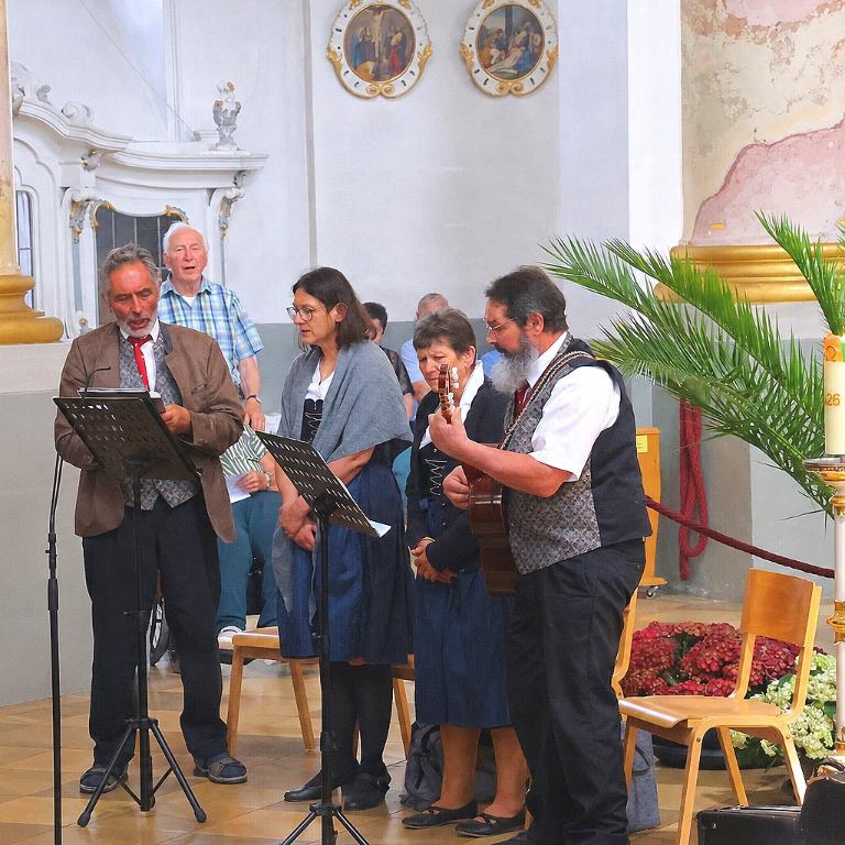 Der „Graatzer Dreigesang“ absolvierte seinen Auftritt in der Wallfahrtsbasilika in Vierzehnheiligen zu viert.