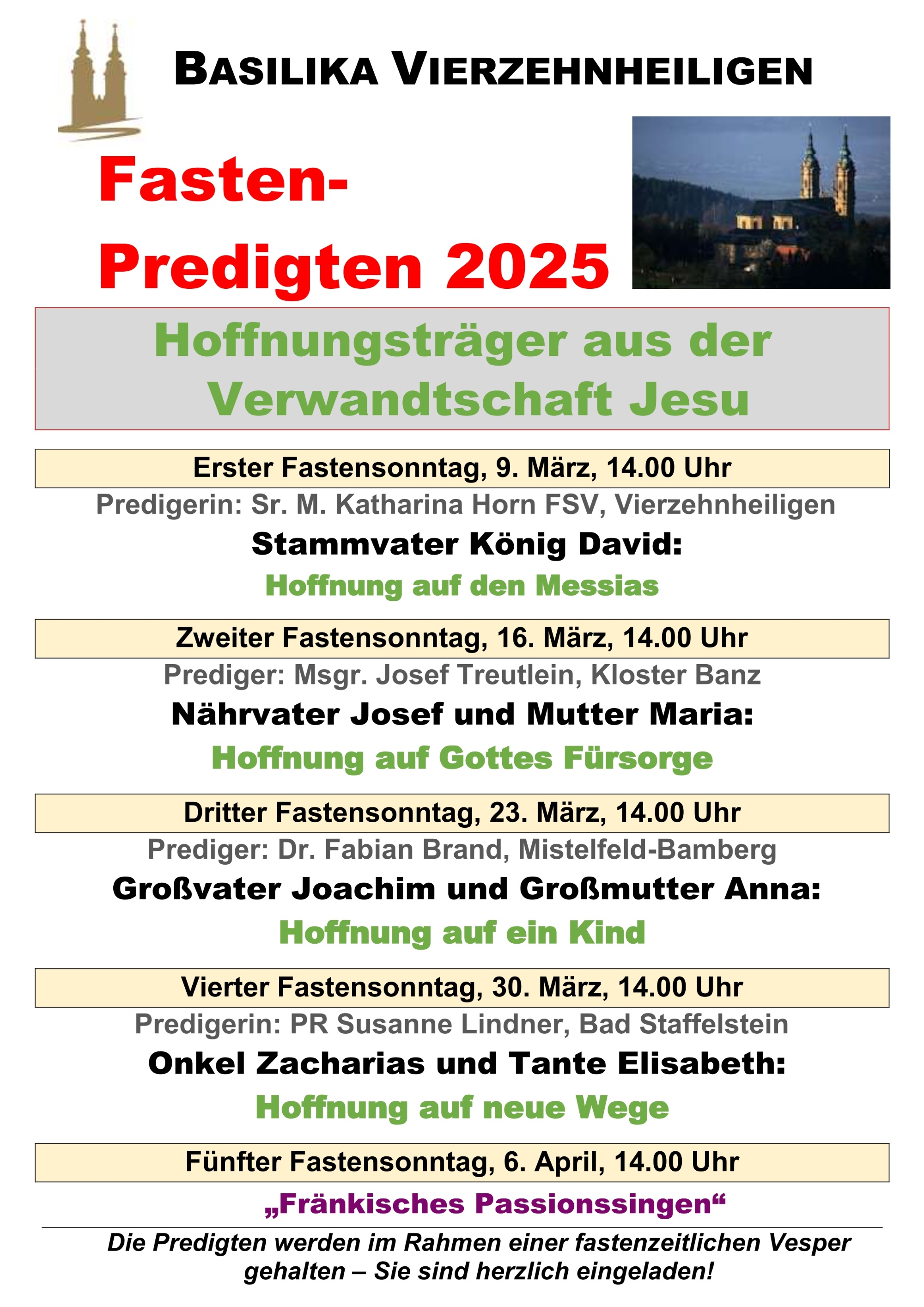 Fastenpredigt 2025