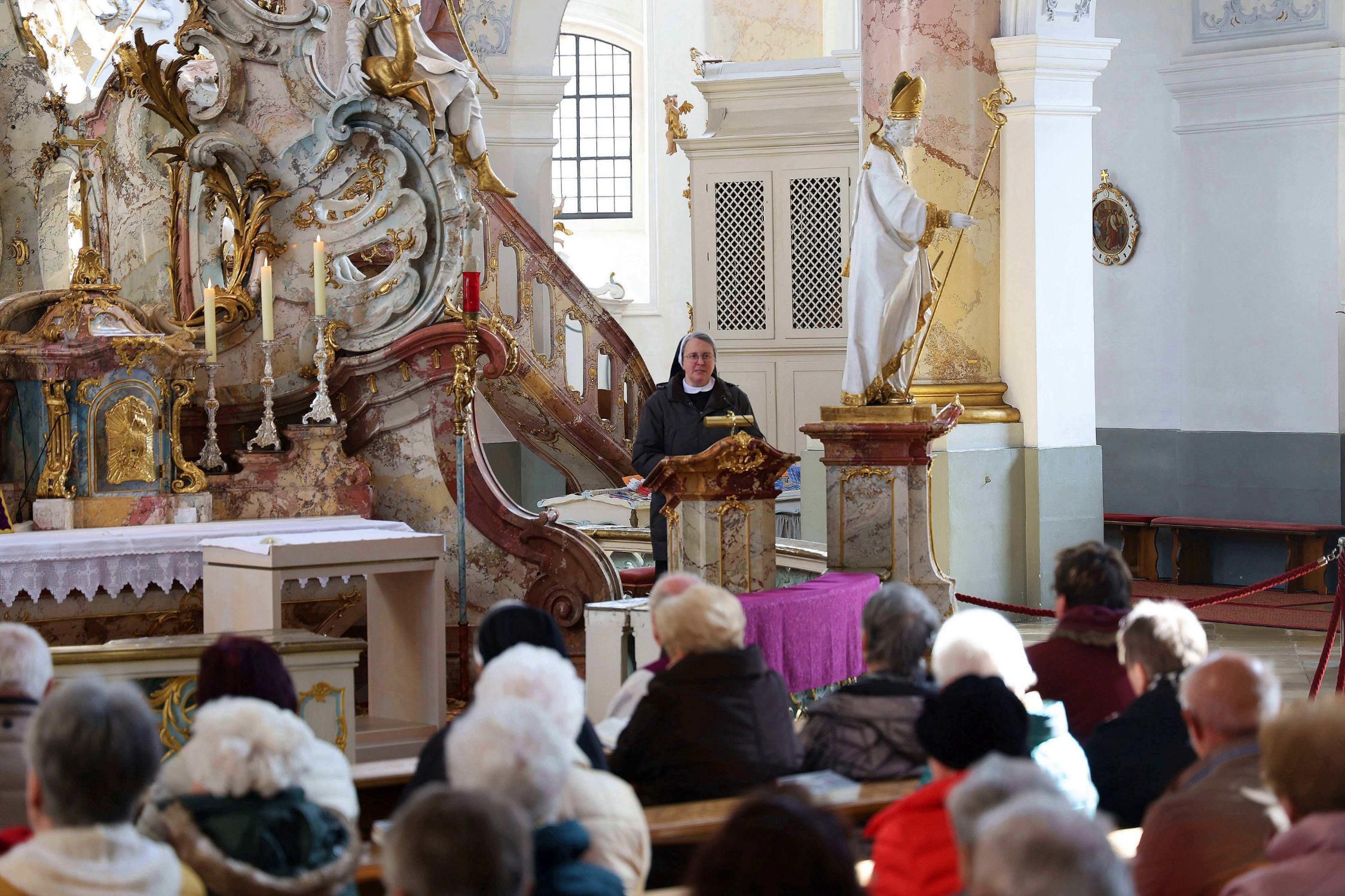 Schwester Katharina Horn war Fastenpredigerin am vergangenen Sonntagnachmittag bei der fastenzeitlichen Vesper in der Basilika Vierzehnheiligen