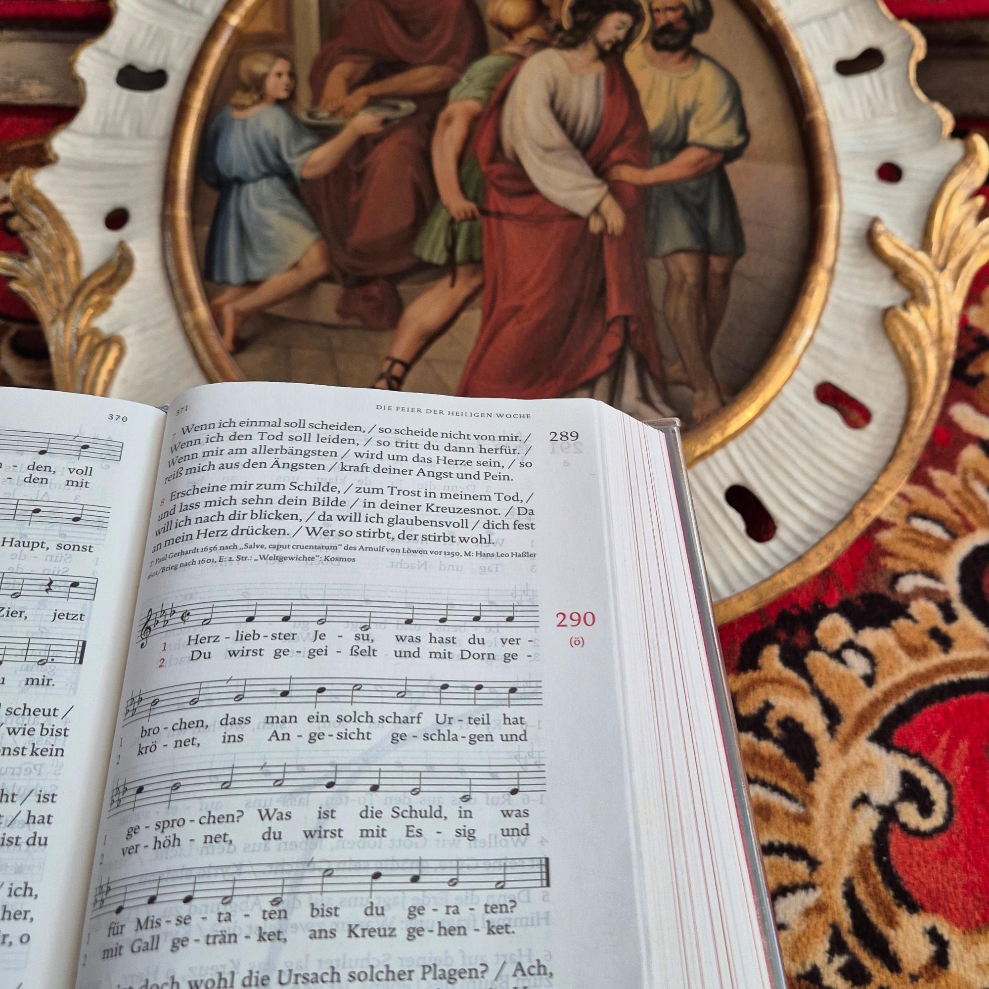 Gl 290 Herzliebster Jesu mit 1. Kreuzwegstation der Basilika