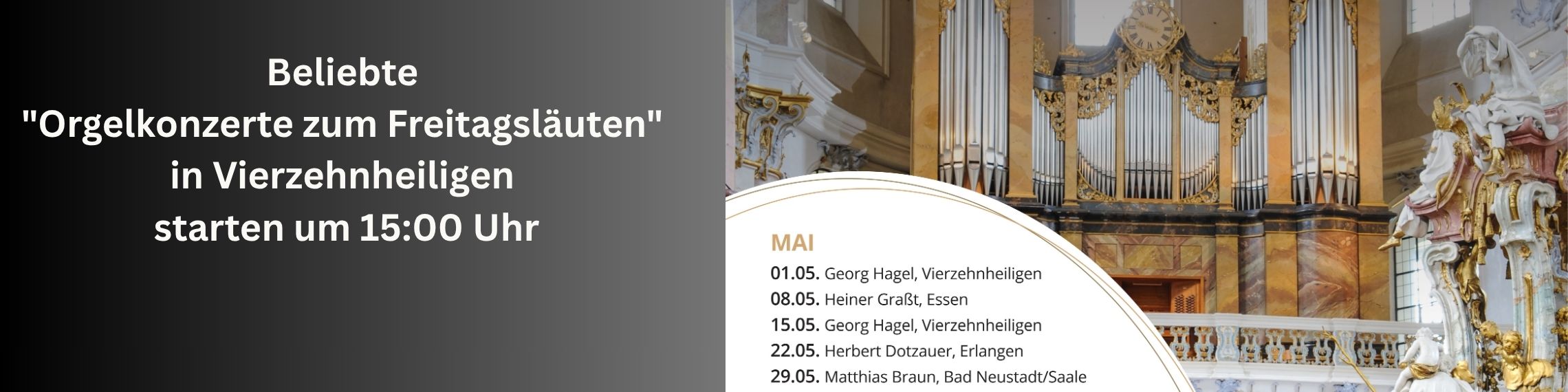 Orgelkonzert zum freitagsläuten MAi 2026