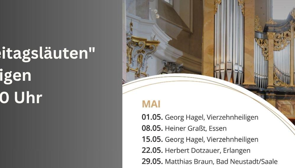 Orgelkonzert zum freitagsläuten MAi 2026